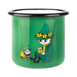Mumi by Muurla mumirikken emaljekrus grøn 37 cl