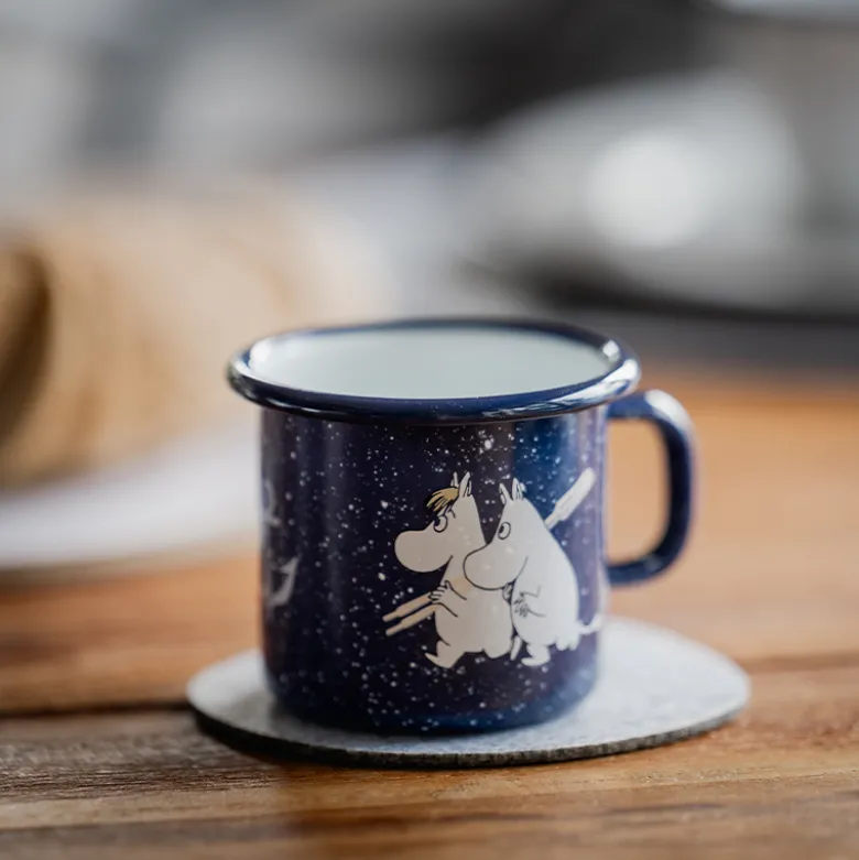 Mumi by Muurla søfolk emaljekrus mørkeblå 25 cl