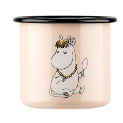 Mumi by Muurla snorkfrøken emaljekrus beige 37 cl