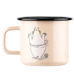 Mumi by Muurla snorkfrøken emaljekrus beige 37 cl