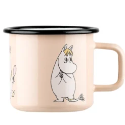 Mumi by Muurla snorkfrøken emaljekrus beige 37 cl