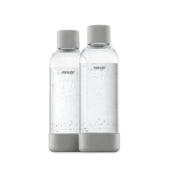 MySoda Woody flaske grå 2 stk. 1 liter