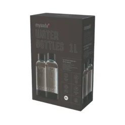MySoda Woody flaske sort 2 stk. 1 liter