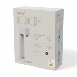 MySoda Woody sodavandsmaskine hvid inkl. flaske + kulsyrepatron