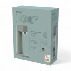 MySoda Woody sodavandsmaskine dueblå inkl. flaske + kulsyrepatron