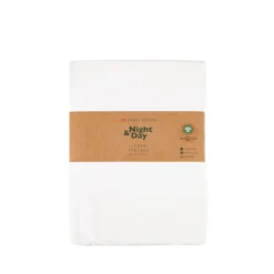 Night & Day Percale flad lagen hvid 240x260 cm