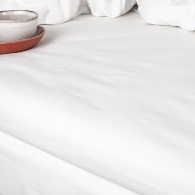 Night & Day Percale kuvertlagen hvid 90x200 xm