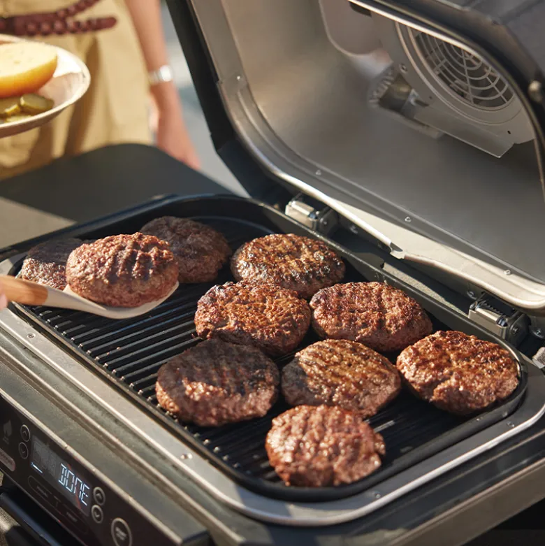 Ninja Woodfire Pro Connect XL OG850EUA elektrisk grill sort