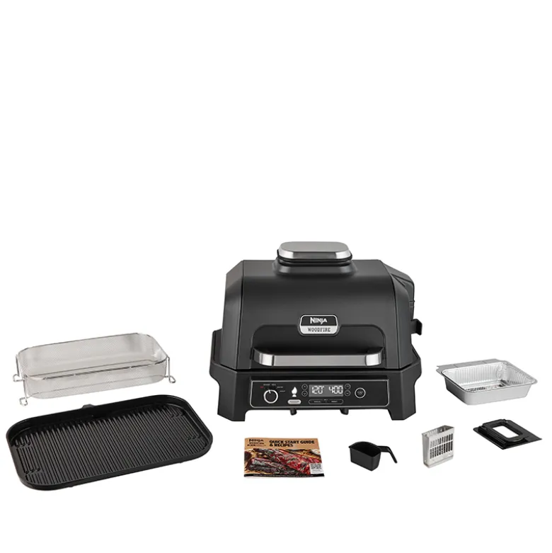 Ninja Woodfire Pro Connect XL OG850EUA elektrisk grill sort