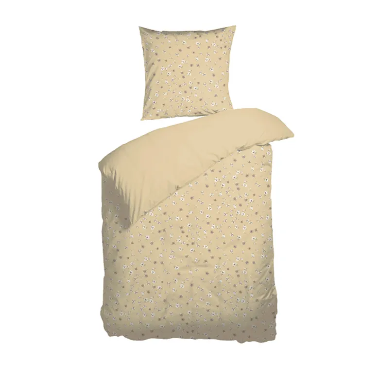 Nordisk Tekstil Garden Flower sengetøj gul 140x220 cm
