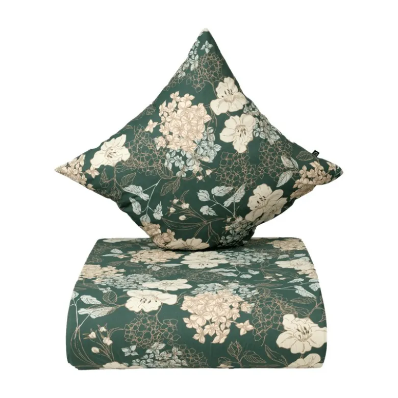 Nordisk Tekstil Hortensia sengetøj grøn 140x200 cm