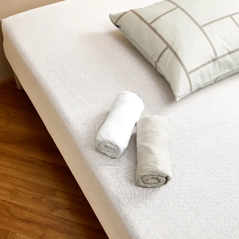 Nordisk tekstil jersey boxlagen hvid 180x200x30 cm