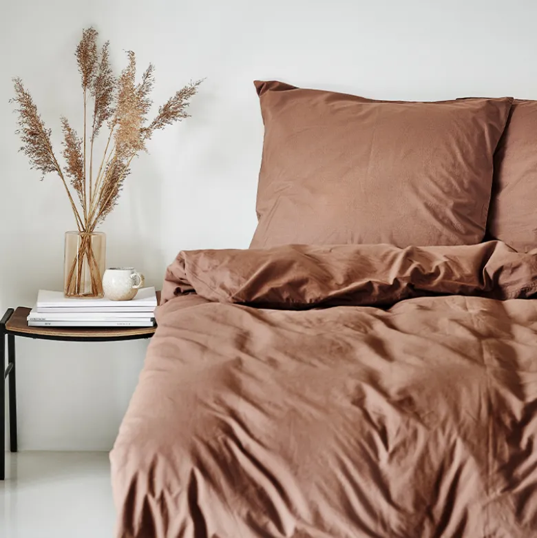 Nordisk Tekstil Kelly sengesæt raw umber 140x200 cm