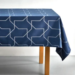Nordisk Tekstil Metric Damask dug indigo 140x220 cm