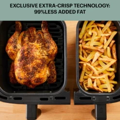 OBH Nordica Dual Easy Fry & Grill airfryer black