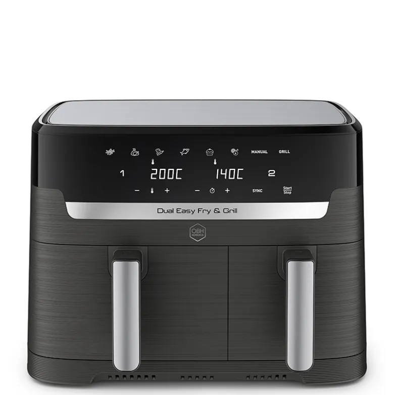 OBH Nordica Dual Easy Fry & Grill airfryer black