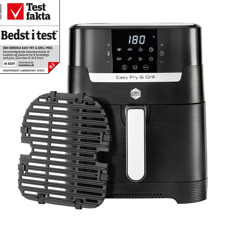 OBH Nordica Easy Fry & Grill Precision airfryer 2in1 black digital