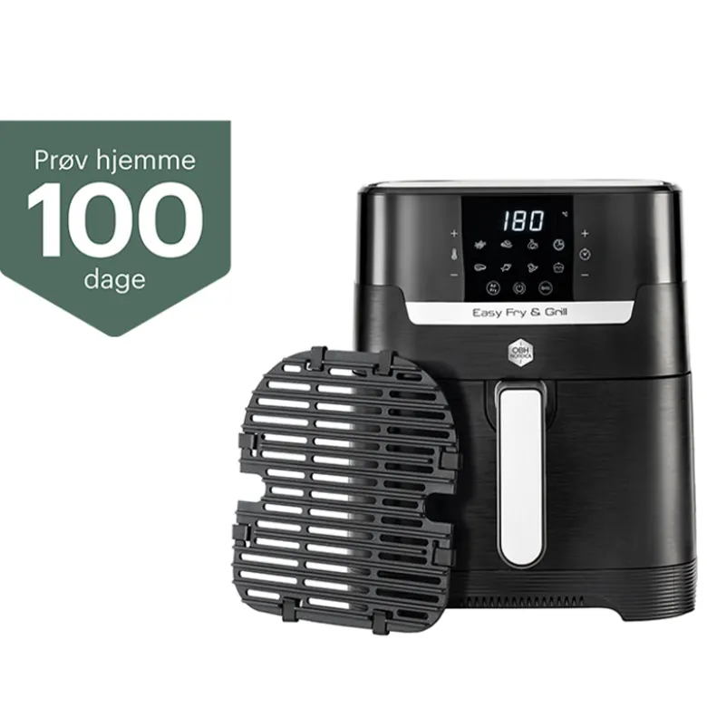 OBH Nordica Easy Fry & Grill Precision airfryer 2in1 black digital