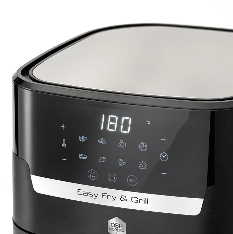 OBH Nordica Easy Fry & Grill Precision airfryer 2in1 black digital
