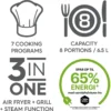OBH Nordica Easy Fry & Grill steam 3in1 XXL airfryer
