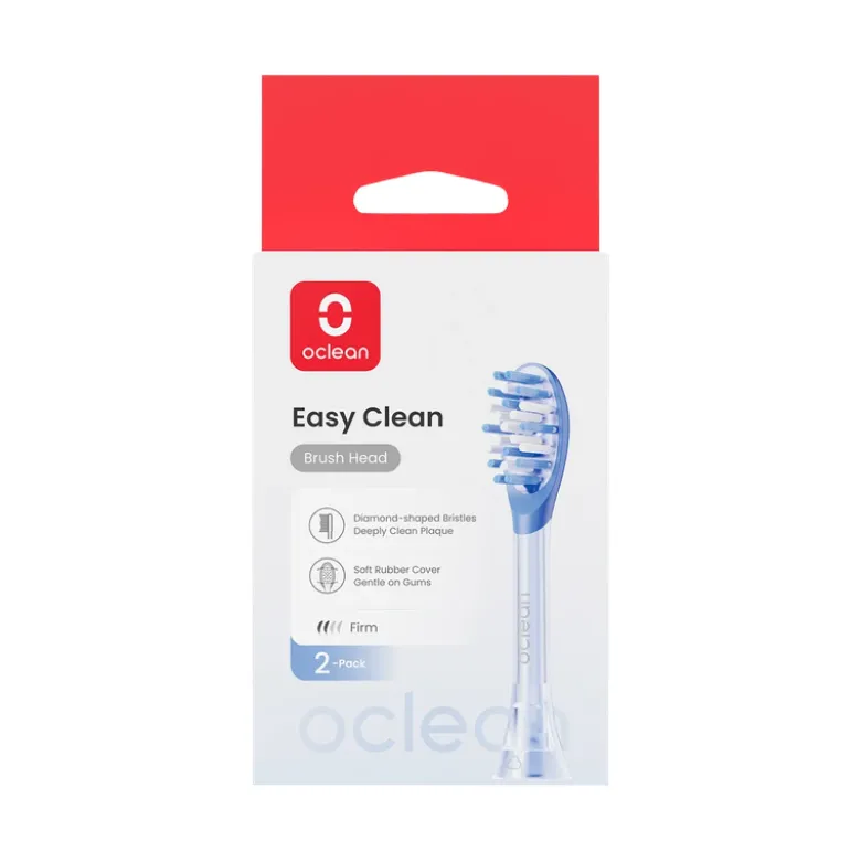 Oclean Easy Clean børstehoved blå 2 stk.