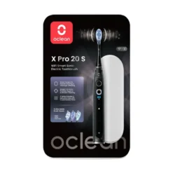 Oclean X Pro 20 elektrisk tandbørste sort med 3 børstehoveder