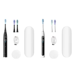 Oclean X Pro 20 S Duo sæt elektrisk tandbørste hvid og sort 2 stk.