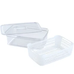 Opbevaringsboks plast med låg
