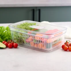 Opbevaringsboks plast med låg