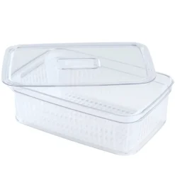 Opbevaringsboks plast med låg
