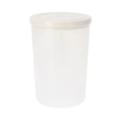 Opbevaringsboks rund med 3 rum og låg H 18 cm assorterede farver