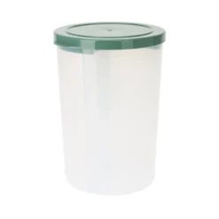 Opbevaringsboks rund med 3 rum og låg H 18 cm assorterede farver