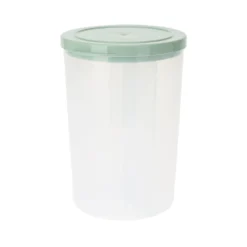 Opbevaringsboks rund med 3 rum og låg H 18 cm assorterede farver