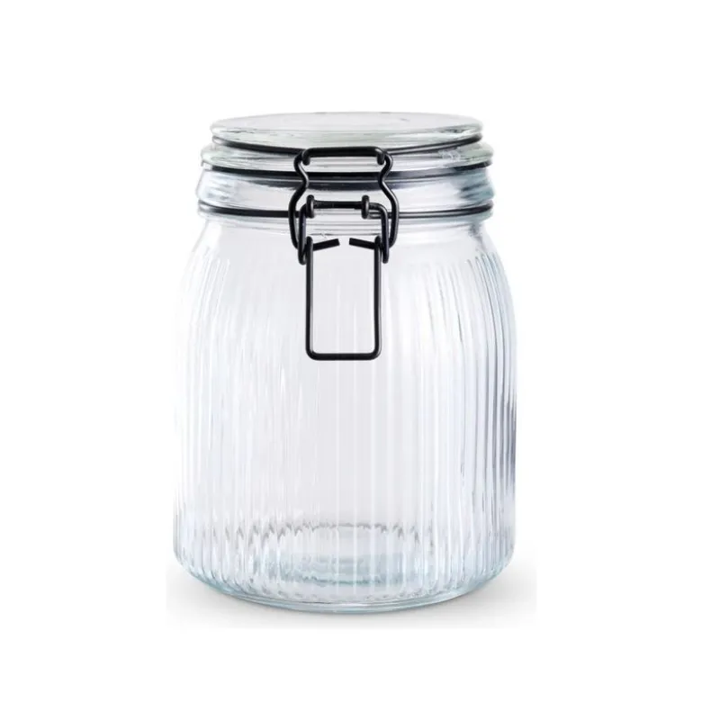 Opbevaringsglas med låg 0,9 liter