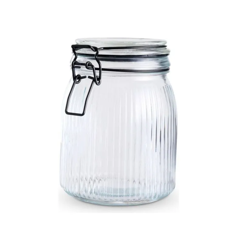 Opbevaringsglas med låg 0,9 liter