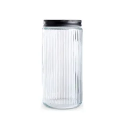 Opbevaringsglas Nordic med låg klar 0,9 liter