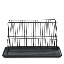Opvaskestativ sort 43x23 cm