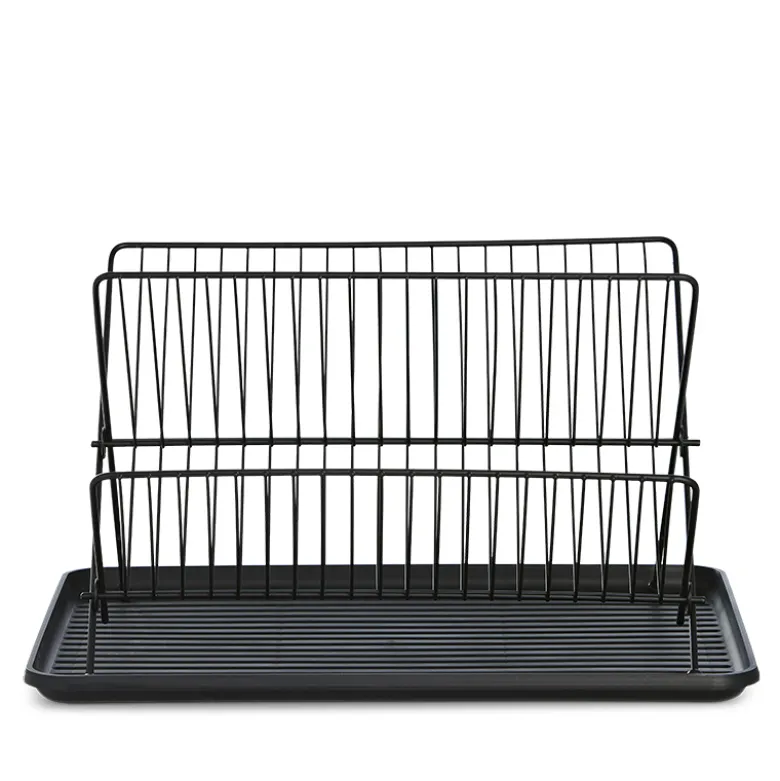 Opvaskestativ sort 43x23 cm