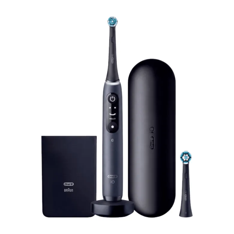 Oral-B iO 7W Black Onyx elektrisk tandbørstesæt