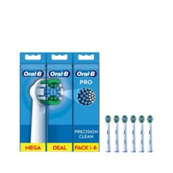 Oral-B Pro Precision Clean tandbørstehoveder hvid 6 stk.