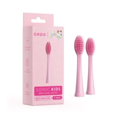 Ordo Sonic Kids børstehoveder til el-tandbørste pink 2 stk.