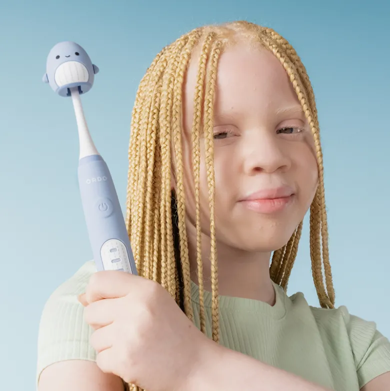 Ordo Sonic Kids genopladelig el-tandbørste blå