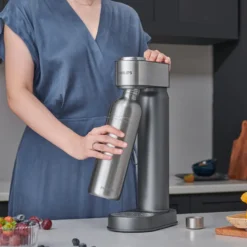 Philips GoZero sodavandsmaskine stål inkl. CO2-flaske