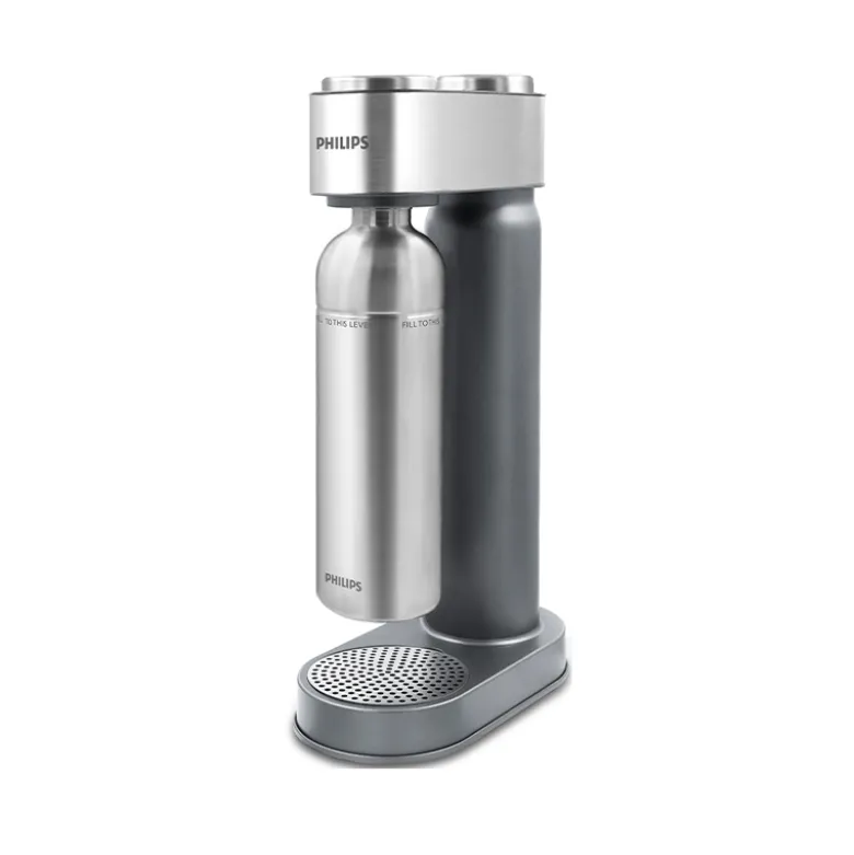 Philips GoZero sodavandsmaskine stål inkl. CO2-flaske