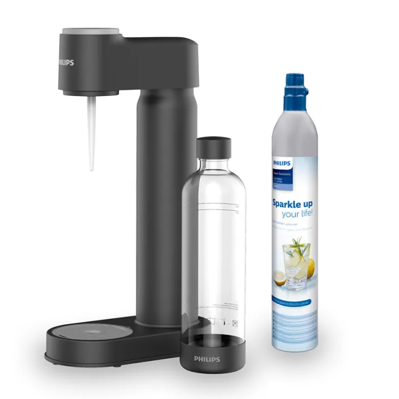Philips GoZero sodavandsmaskine sort plast inkl. CO2-flaske