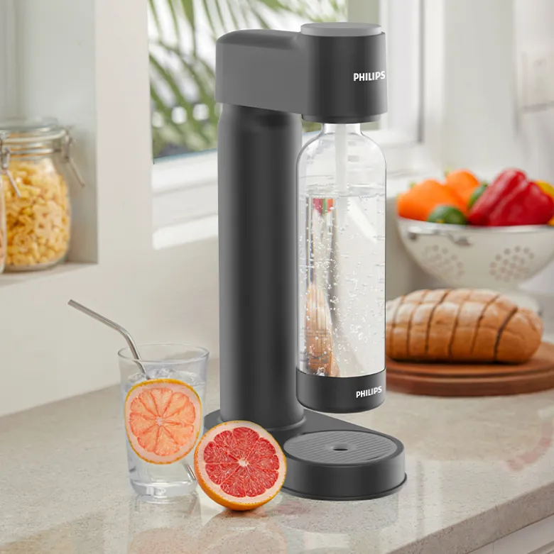 Philips GoZero sodavandsmaskine sort plast inkl. CO2-flaske
