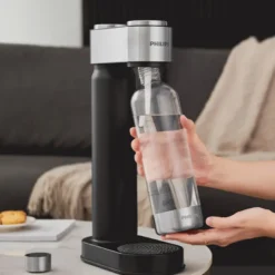 Philips GoZero sodavandsmaskine sort stål inkl. CO2-flaske