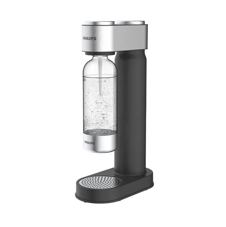 Philips GoZero sodavandsmaskine sort stål inkl. CO2-flaske
