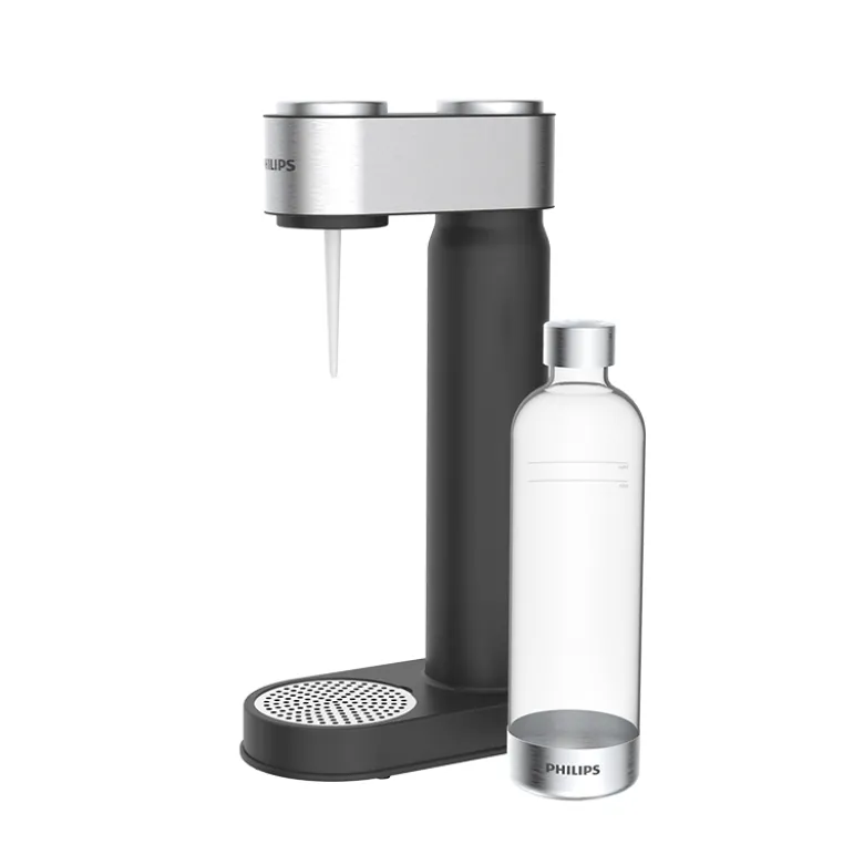 Philips GoZero sodavandsmaskine sort stål inkl. CO2-flaske