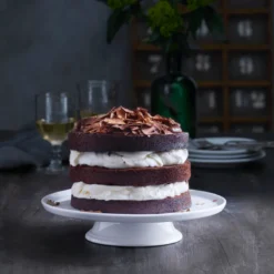 Pillivuyt kagefad på fod Ø 30 cm